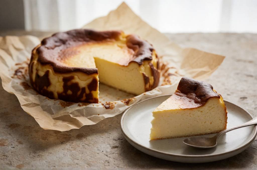 Basque Burnt Cheesecake (Tarta de Queso)