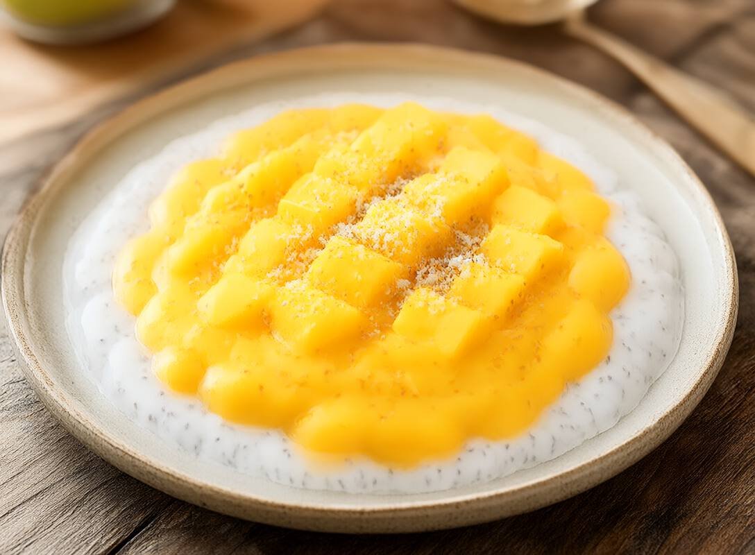 Creamy Mango Coconut Chia Pudding Recipe