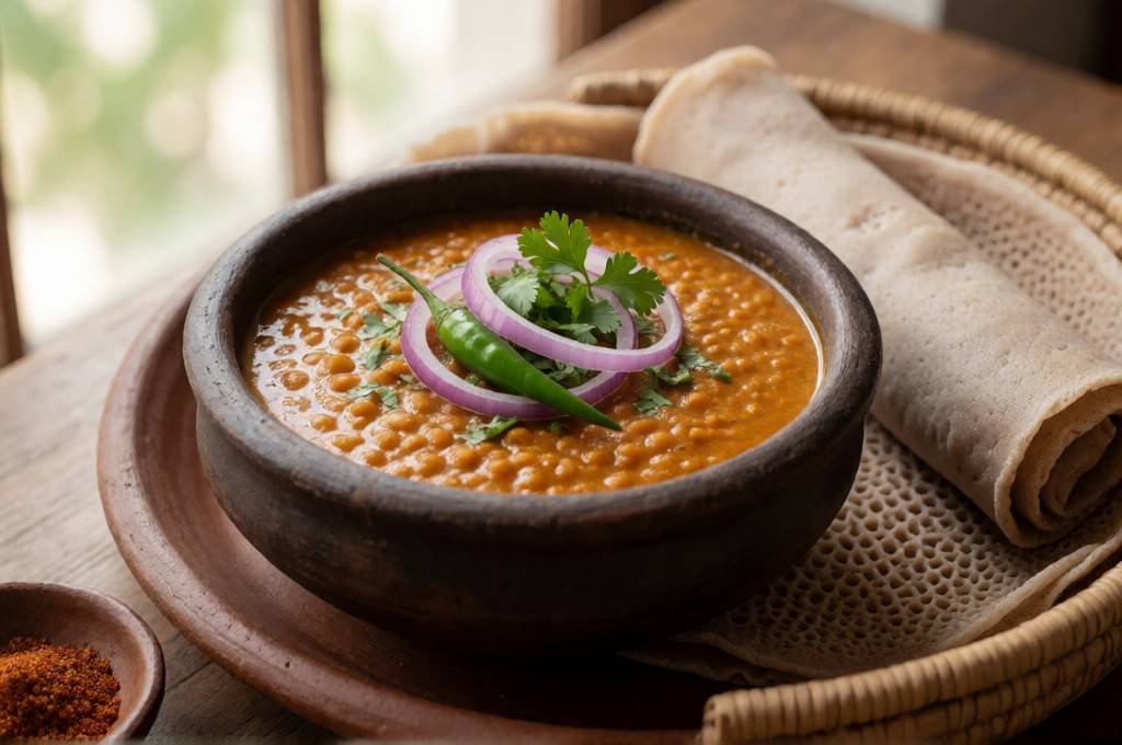 Ethiopian Misir Wat - Spiced Red Lentil Stew