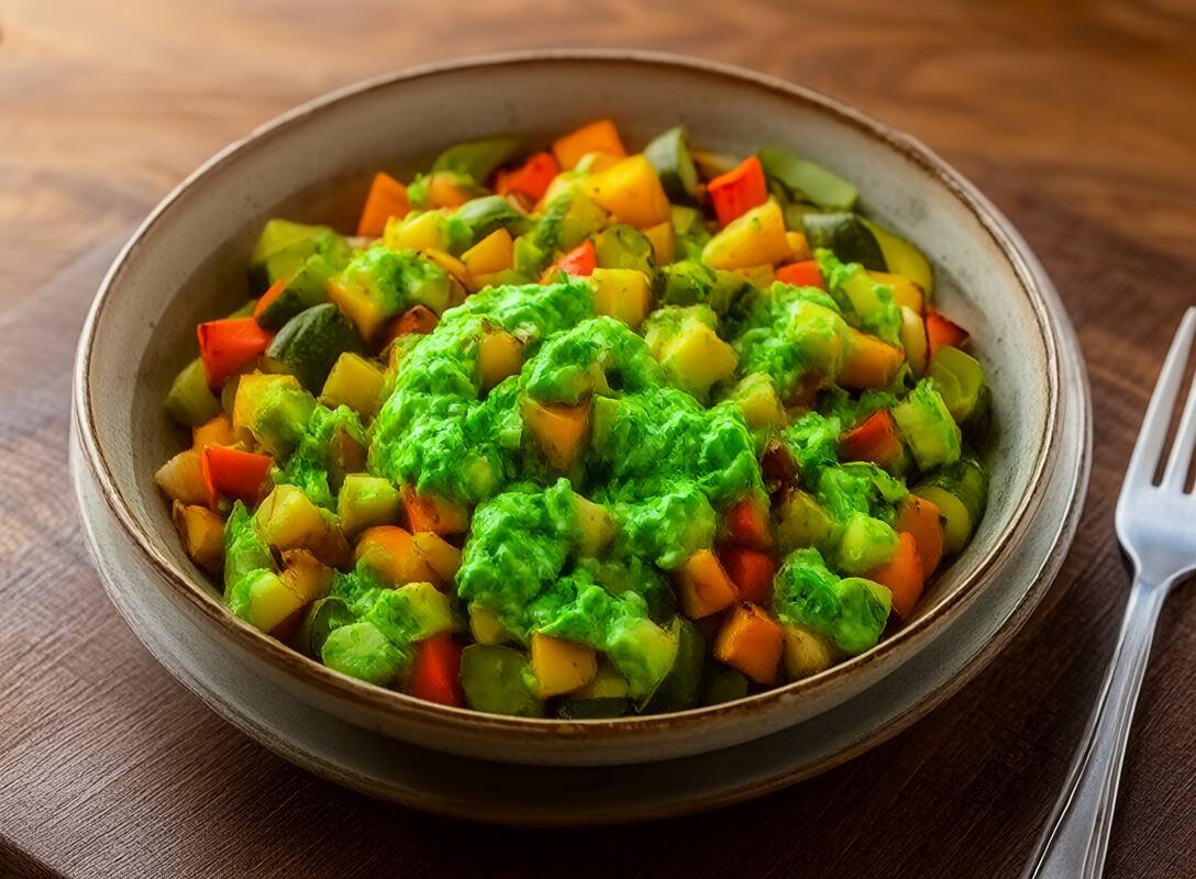Green Goddess Buddha Bowl with Roasted Vegetables
