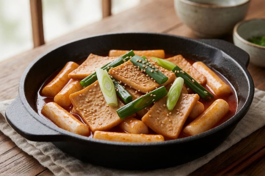 Korean Tteokbokki - Spicy Gochujang Rice Cakes