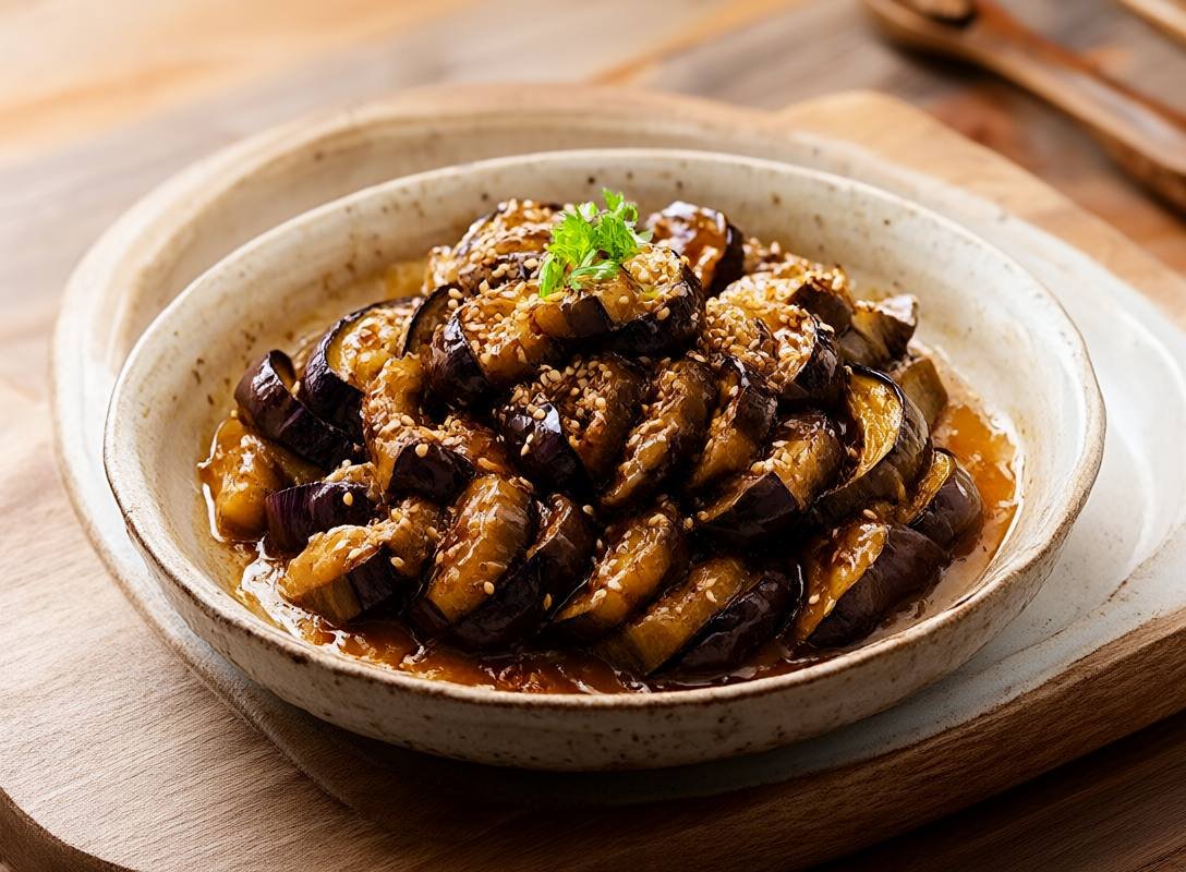 Miso-Glazed Eggplant with Toasted Sesame Seeds