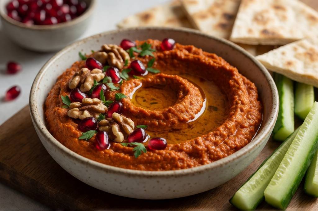 Muhammara - Roasted Red Pepper & Walnut Dip
