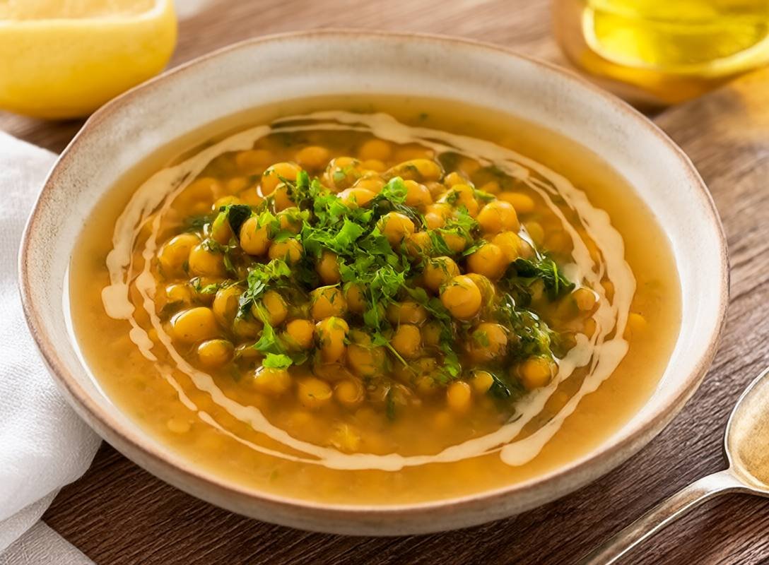 Nourishing Mediterranean Lentil Soup with Spinach and Lemon