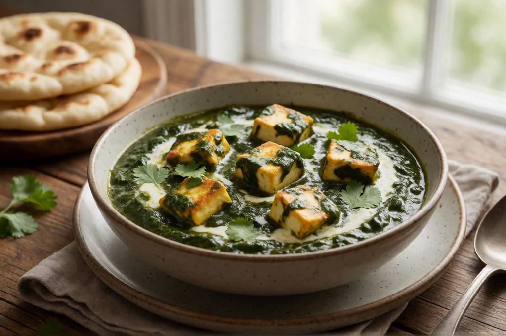 Palak Paneer (Creamy Spinach & Paneer Curry)