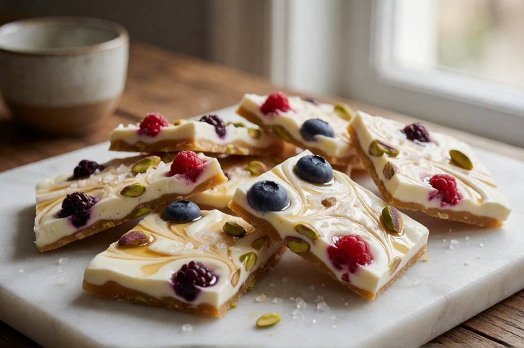 Salted Honey Yogurt Bark