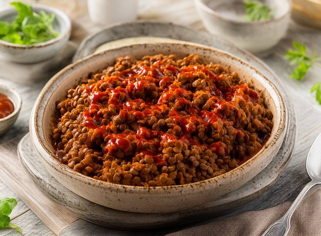 Savory Vegan Sloppy Joes with Lentils and BBQ Sauce Recipe