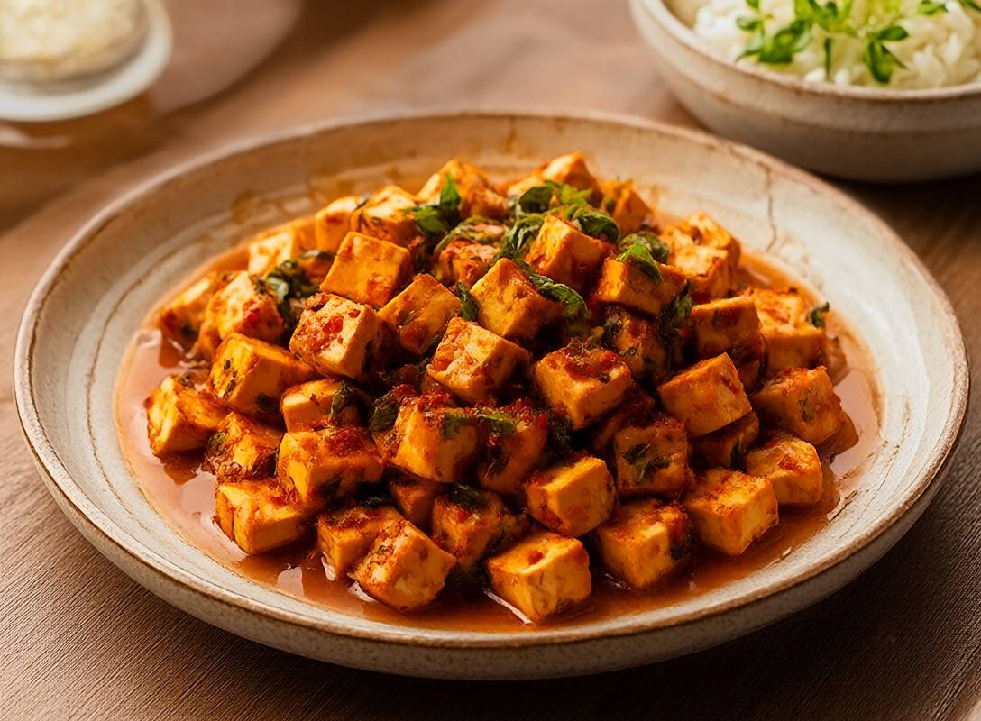 Spicy Thai Basil Tofu Stir-Fry with Jasmine Rice