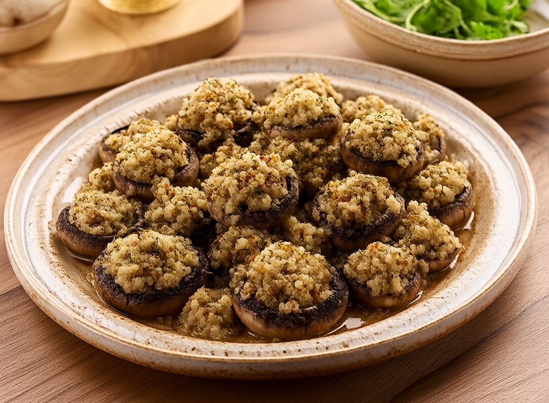 Stuffed Portobello Mushrooms with Herbed Quinoa