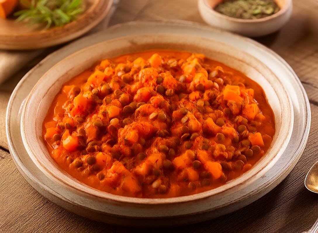 Sweet Potato and Lentil Tikka Masala