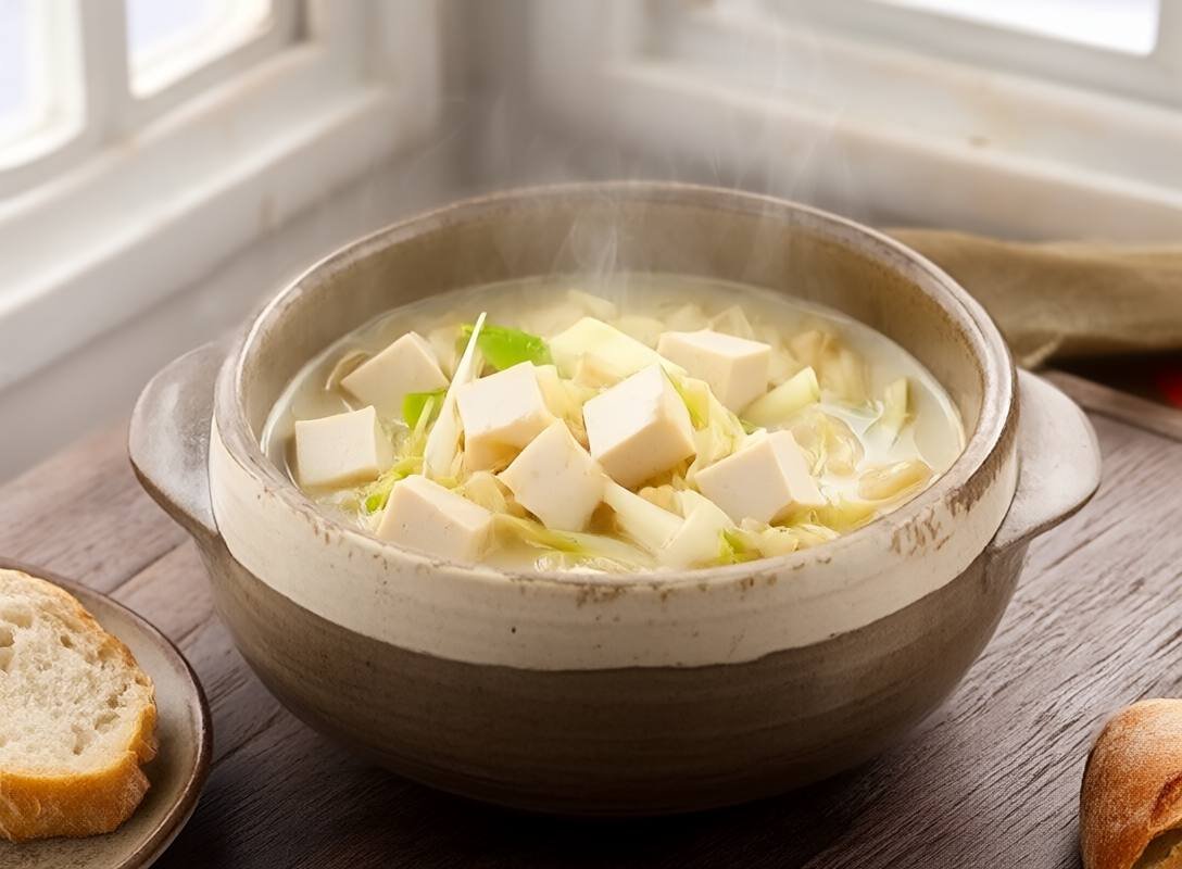 Thai-Inspired Coconut Lemongrass Soup with Tofu