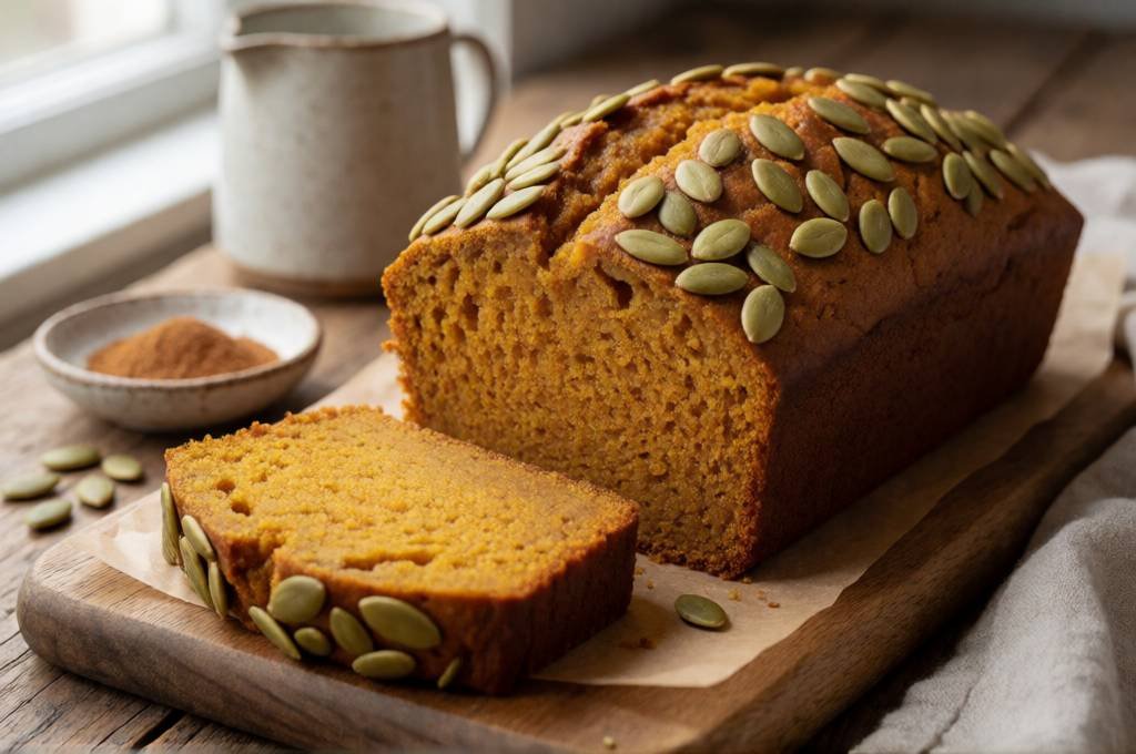 Vegan Pumpkin Bread - Moist, Spiced & One Bowl