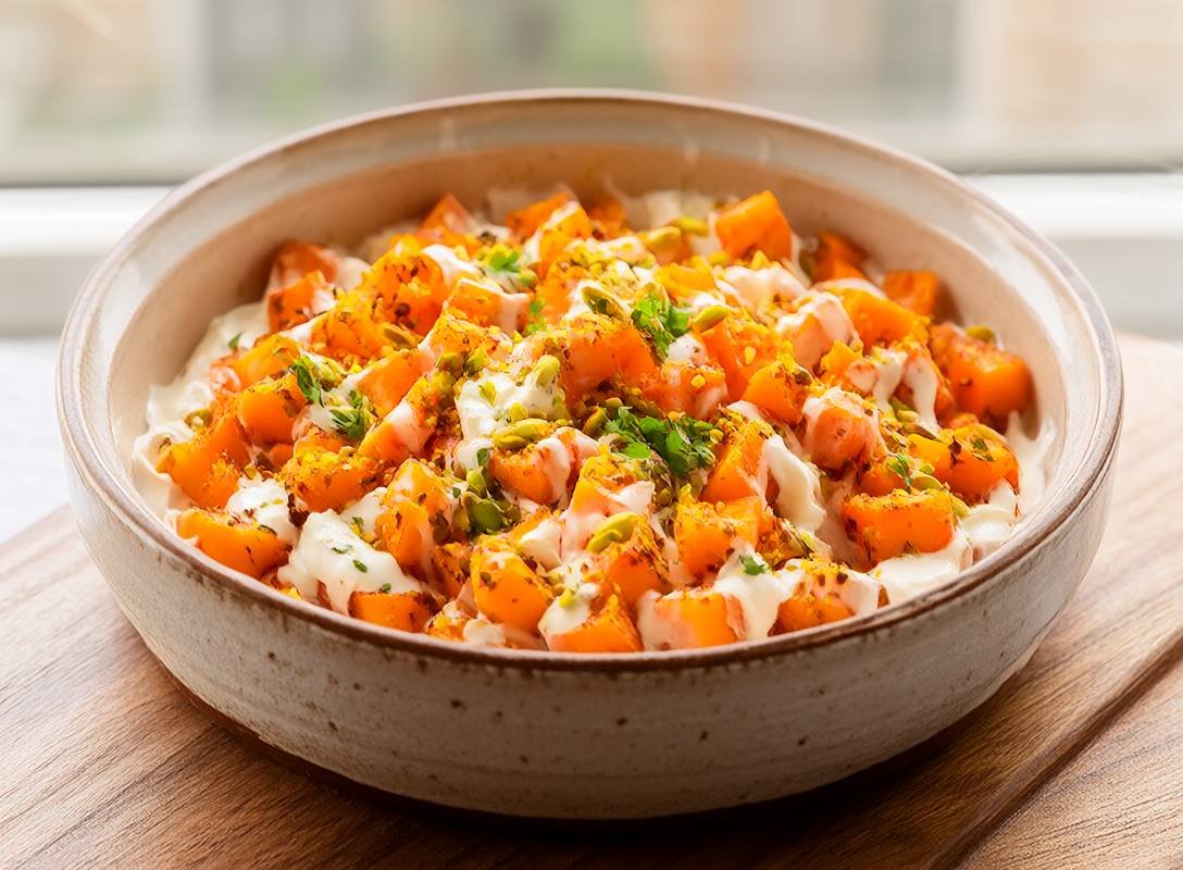 Za’atar Roasted Carrots with Creamy Whipped Feta and Crunchy Pistachios
