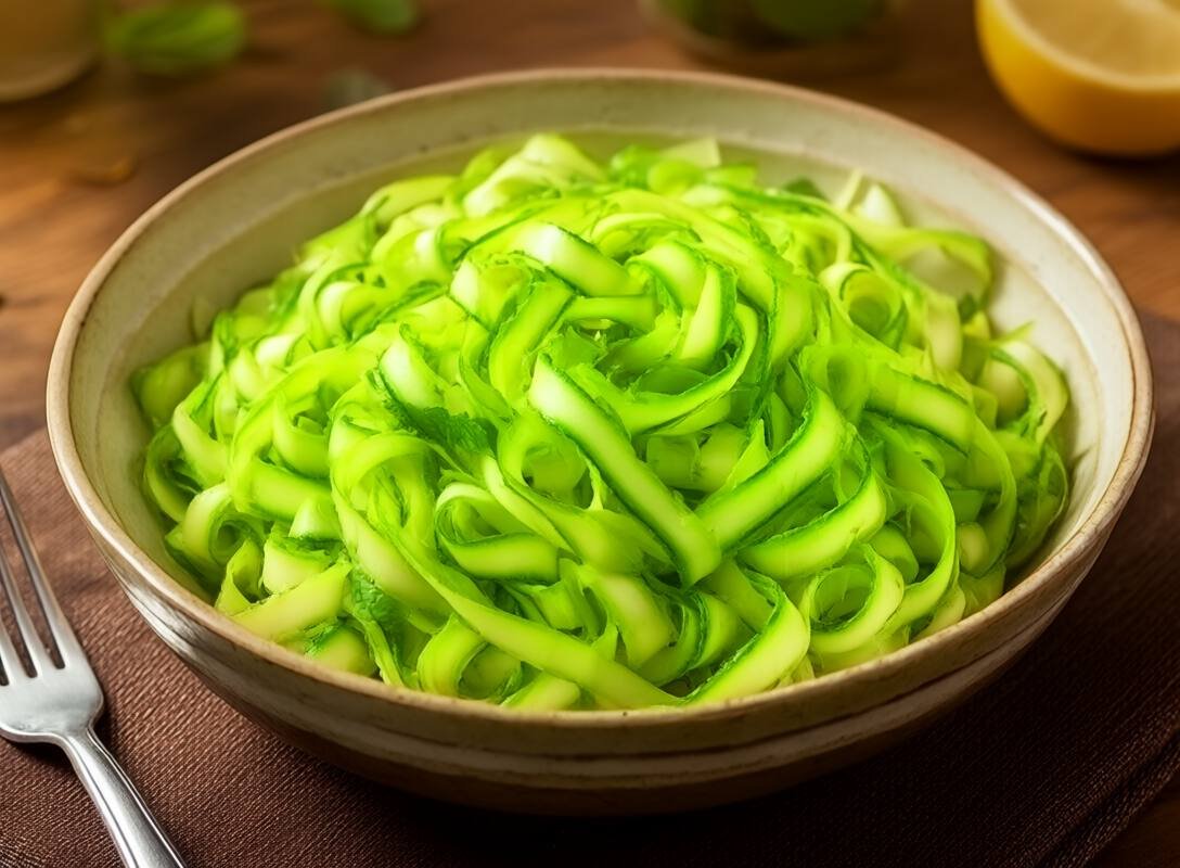 Zucchini Ribbon Salad with Mint and Lemon