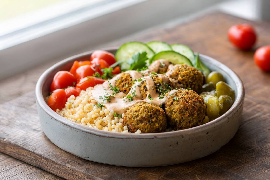 Falafel Bowl with Tahini Dressing