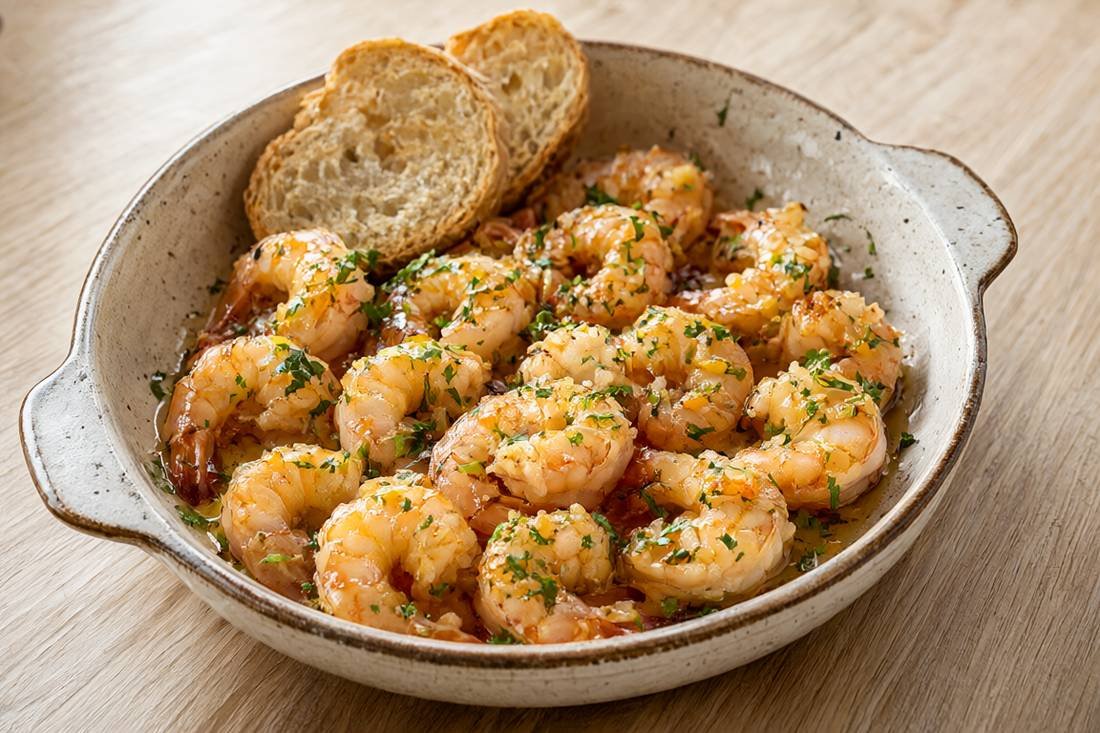 Lemon Garlic Butter Prawns