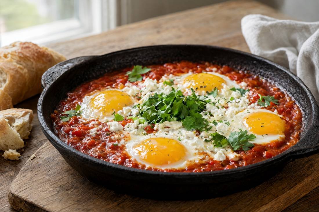 Moroccan Baked Eggs Shakshuka