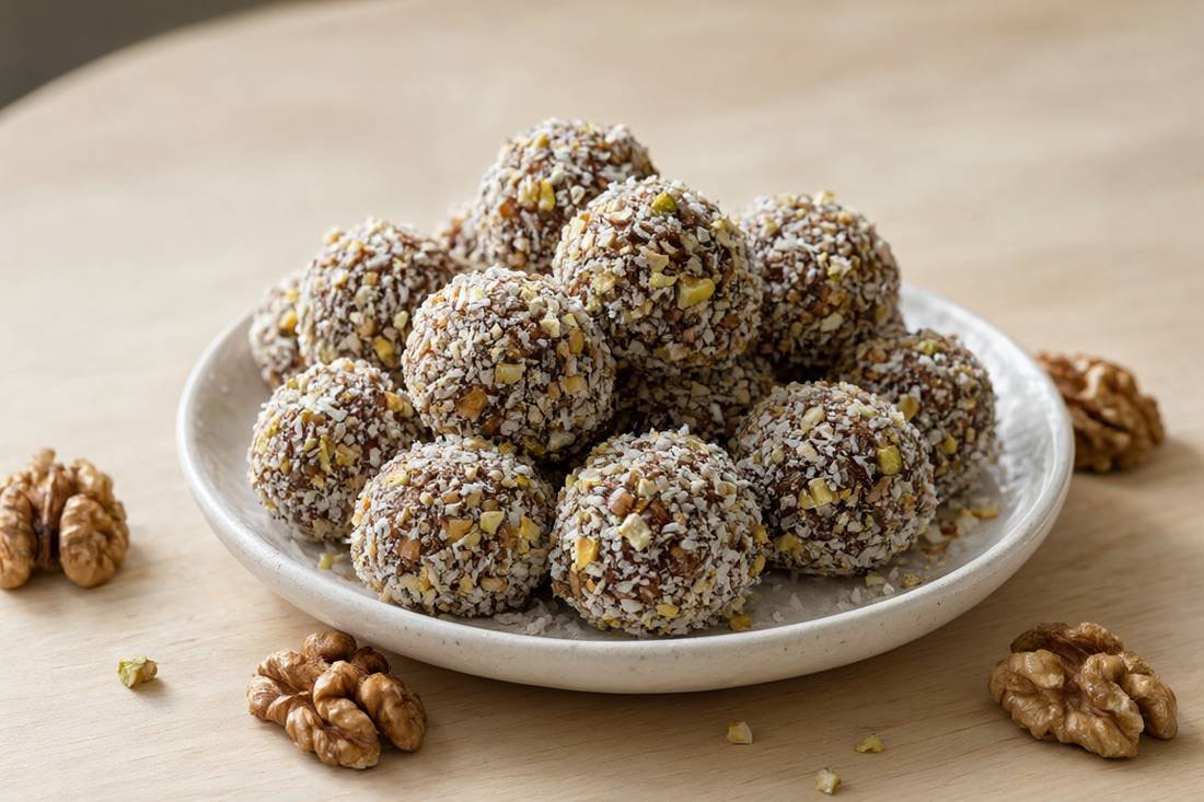 Persian Date and Walnut Energy Bites