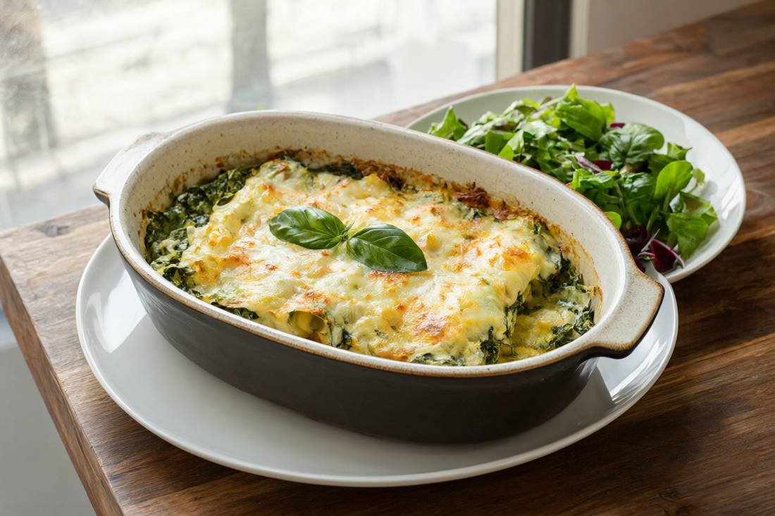 Spinach and Ricotta Cannelloni